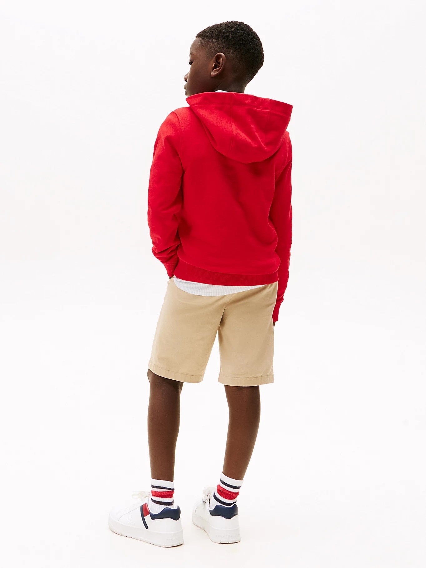 Tommy Hilfiger - Sweat à capuche mixte Primary Red