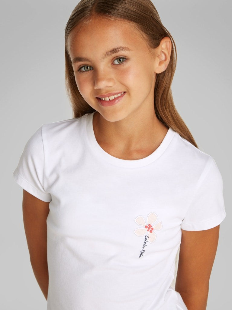 Calvin Klein - leuchtende weiße Blüten t -Shirt