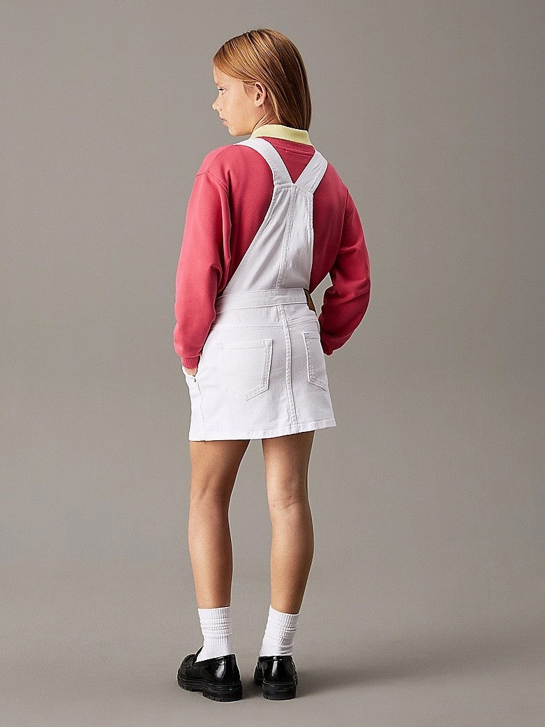 Calvin Klein - Robe salopette denim White