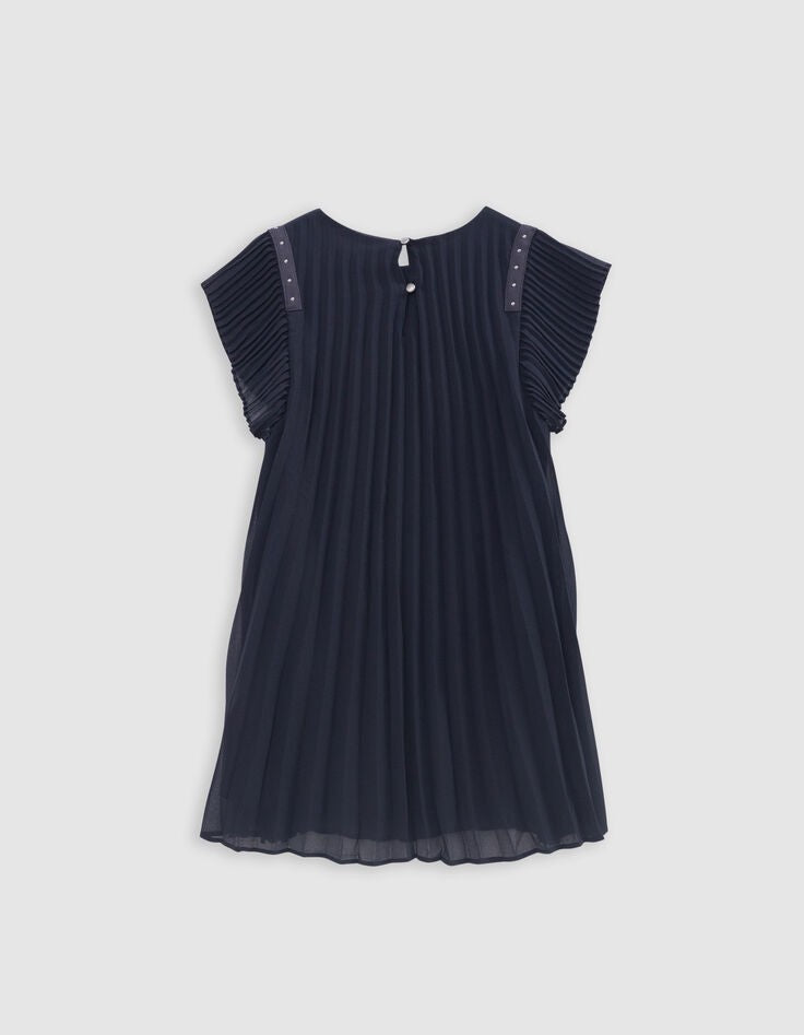 Ikks - Pliss Dress Navy White Rock Odyssey