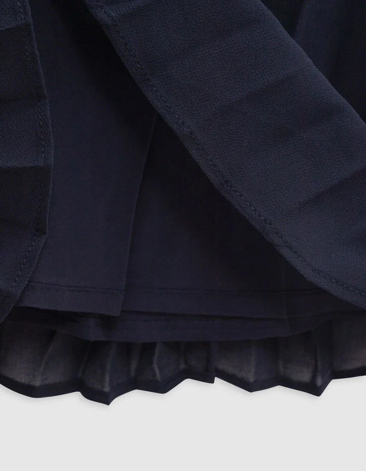 Ikks - Pliss Dress Navy White Rock Odyssey