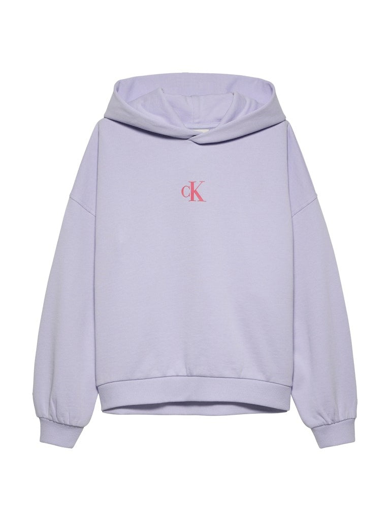 Calvin Klein - Sweat à capuche backprint Purple Heather