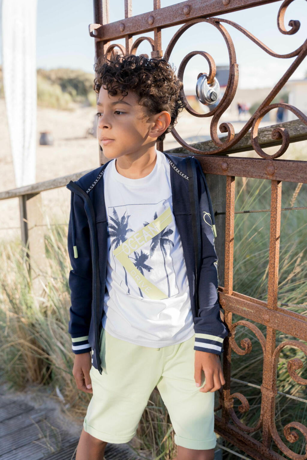 Skurk - Cardigan zippé à capuche navy Verre