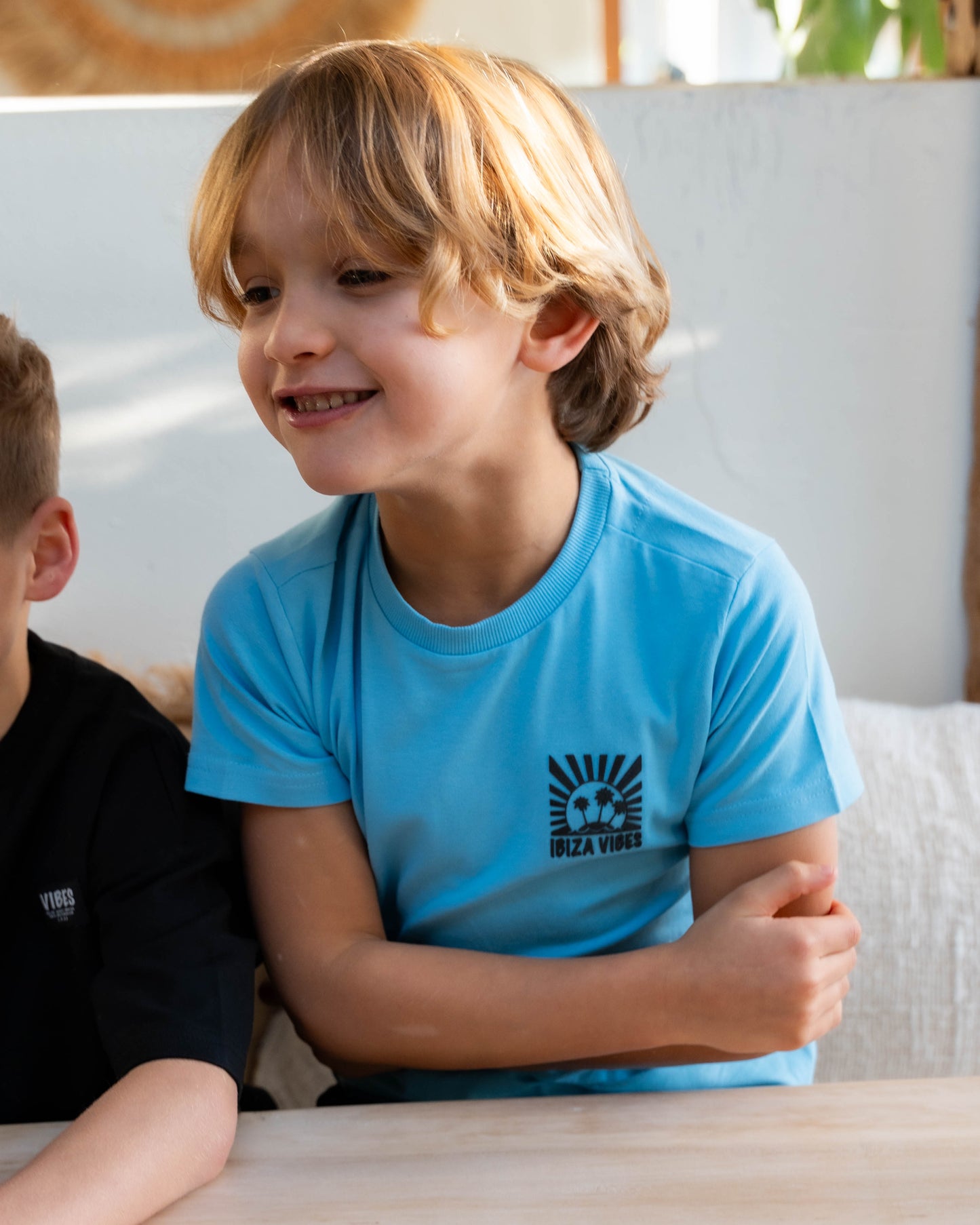 Skurk - T-shirt backprint baby blue Turf