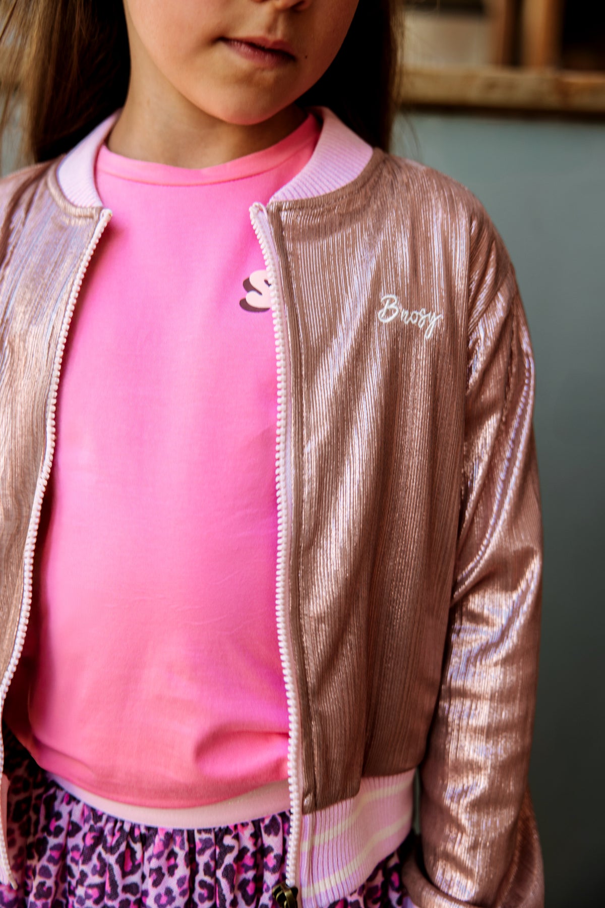 B.Nosy - T-shirt pink lemonade Tora