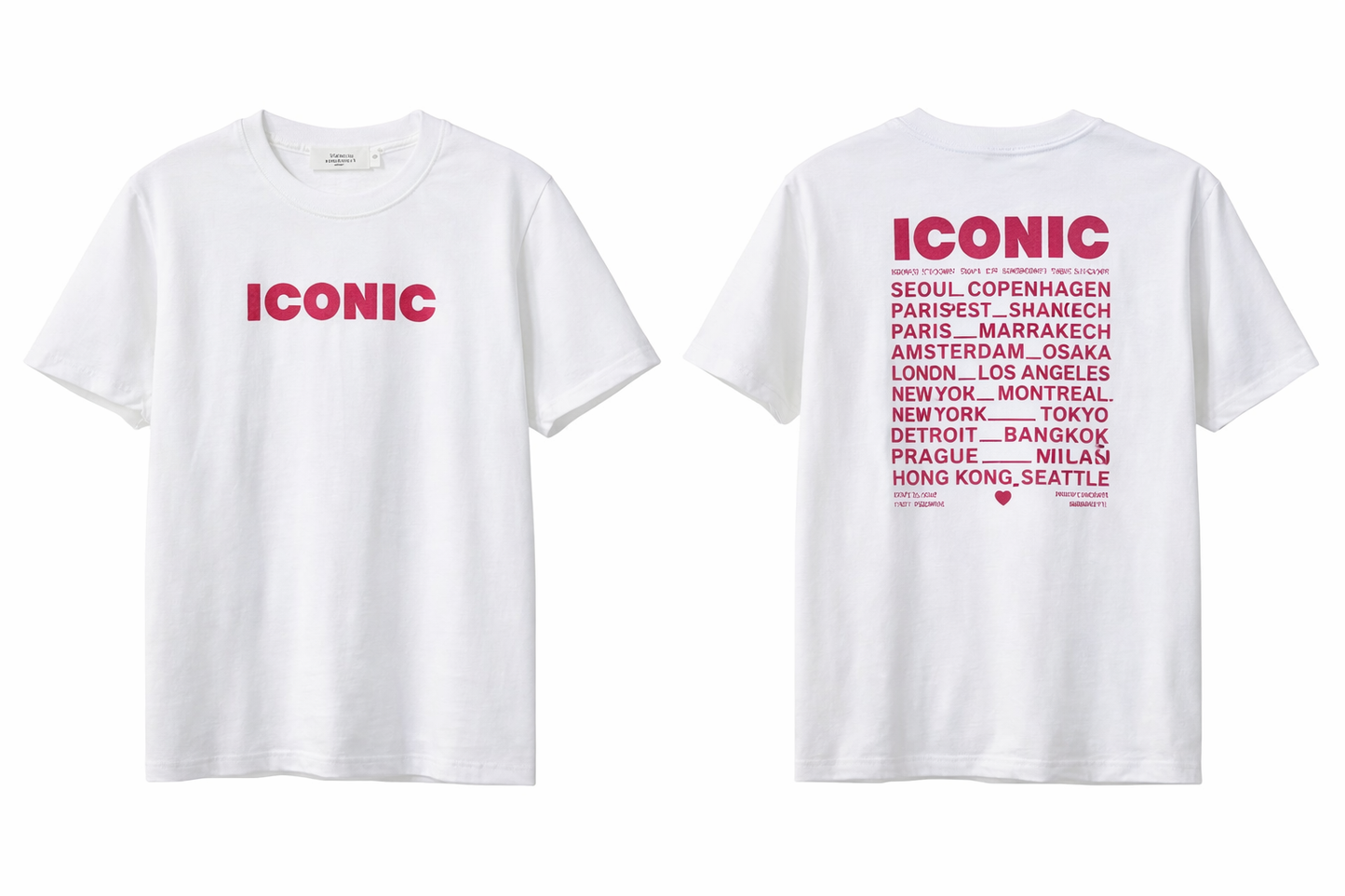 Mère & Fille - T-shirt blanc ICONIC