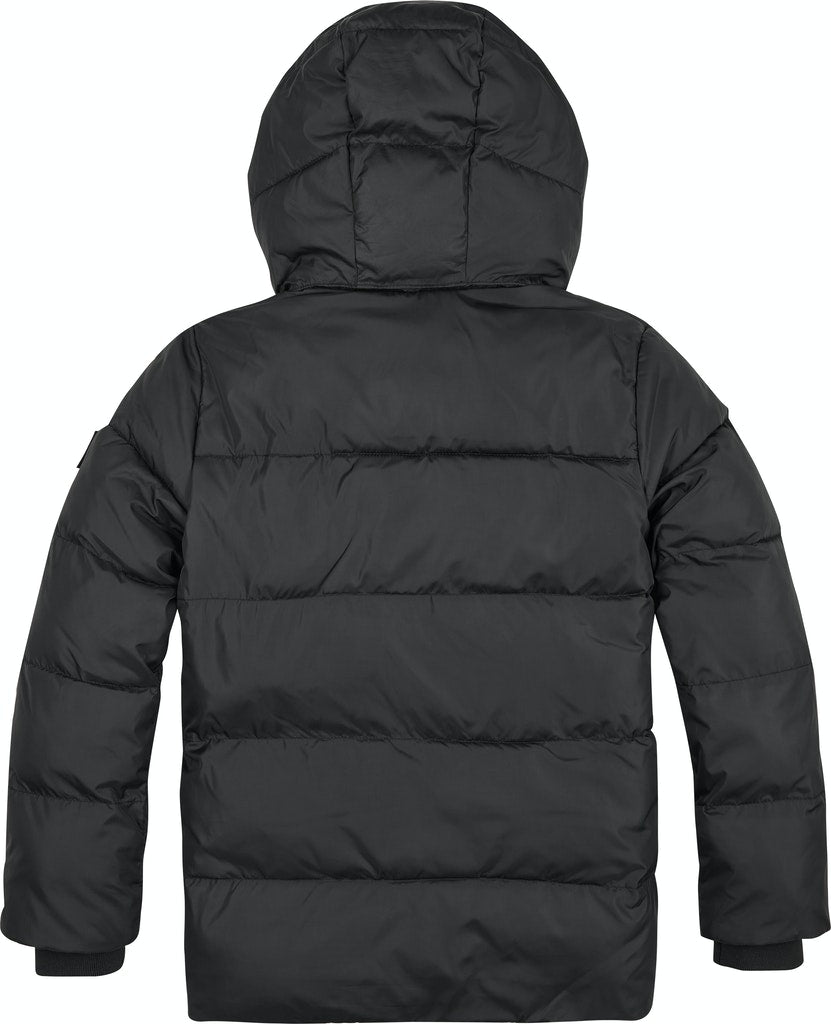 Calvin Klein - Manteau puffer noir à capuche