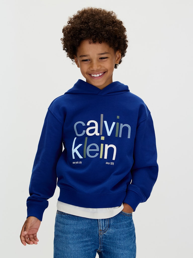 Calvin Klein - Sweat à capuche Color logo graphic Bold Blue