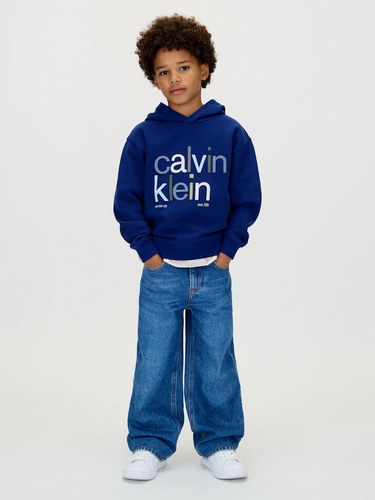 Calvin Klein - Sweat à capuche Color logo graphic Bold Blue