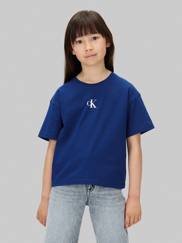Calvin Klein - T-shirt logo boxy Bold Blue