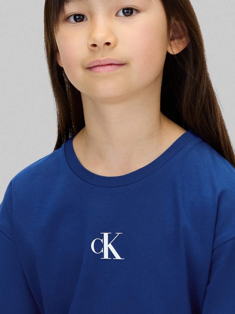 Calvin Klein - T-shirt logo boxy Bold Blue