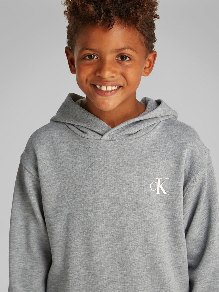 Calvin Klein - Sweat à capuche Grey Heather Backprint Miami