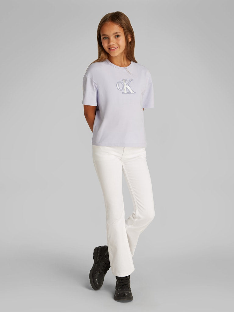 Calvin Klein - T-shirt Purple Heather Metallic