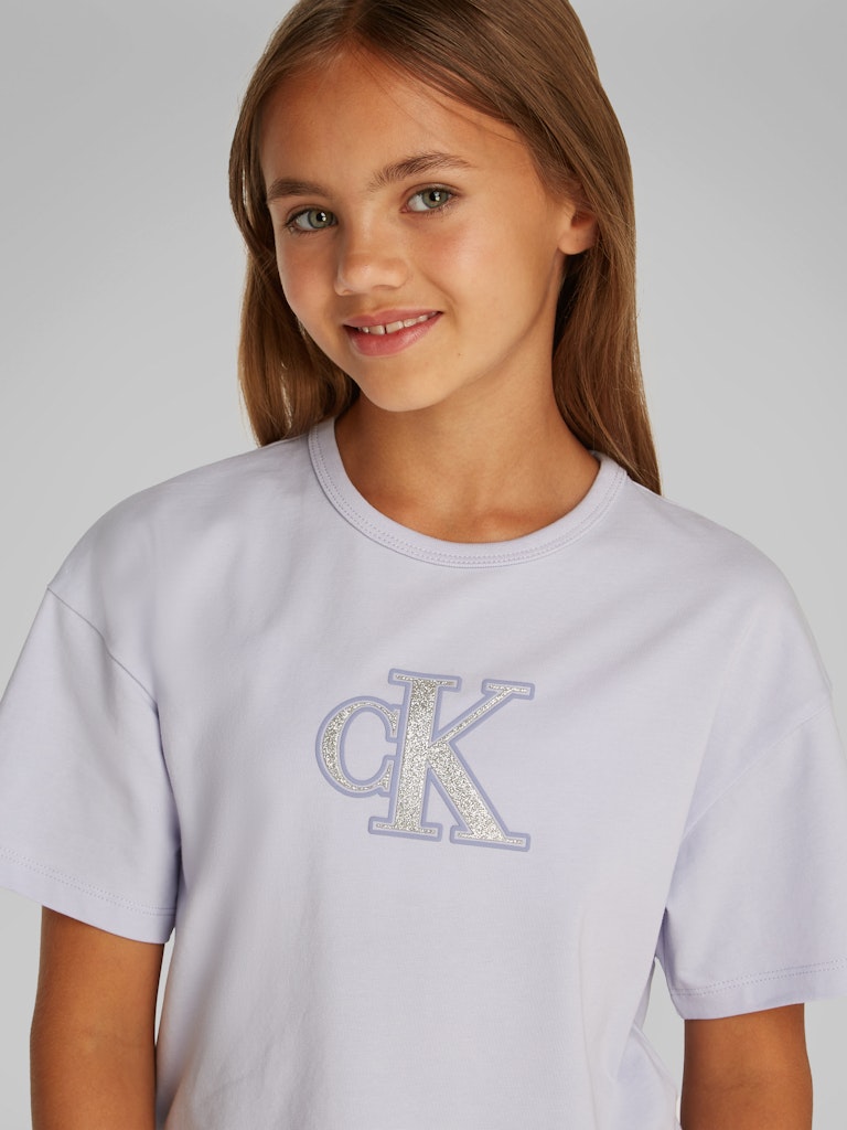Calvin Klein - T-shirt Purple Heather Metallic
