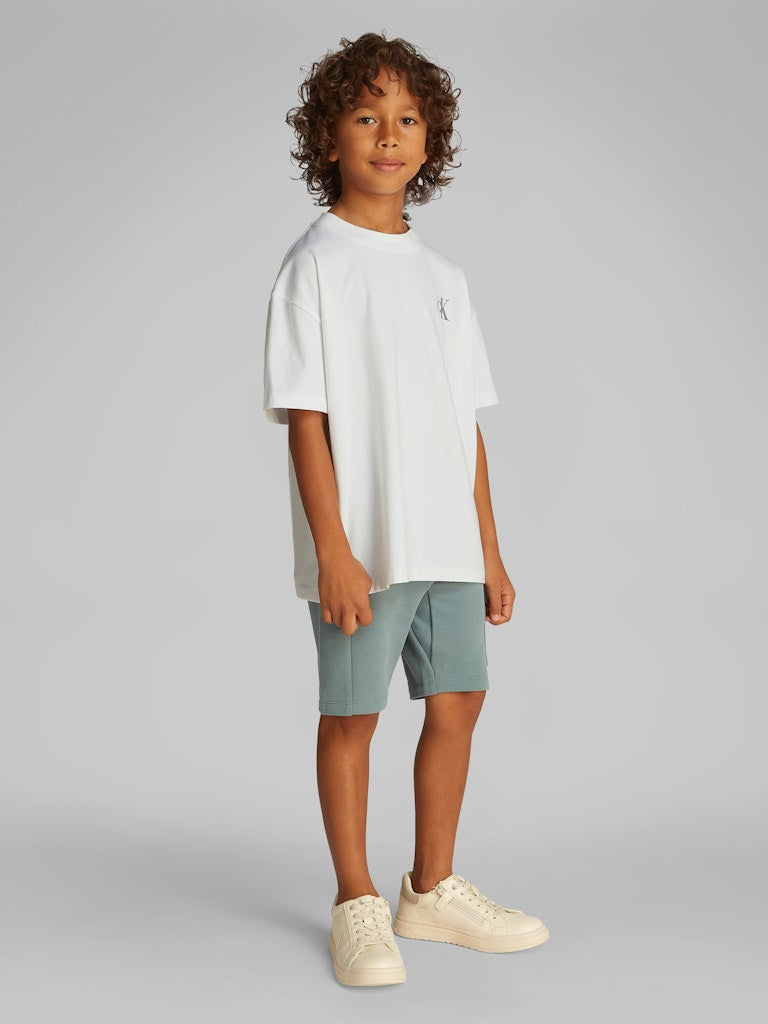 Calvin Klein - Hellweißer Miami Backprint T -Shirt
