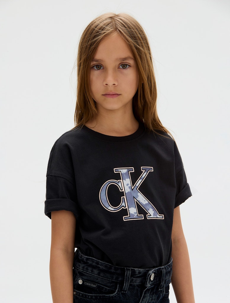 Calvin Klein - T-shirt noir monologo
