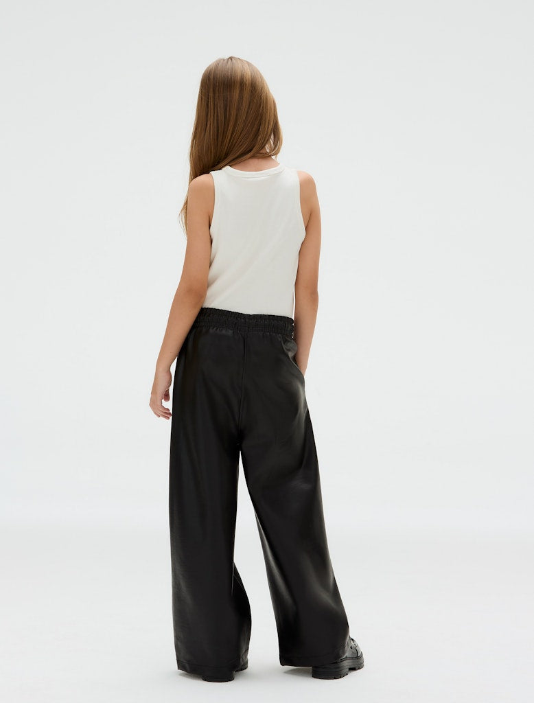 Calvin Klein - Pantalon noir imitation cuir