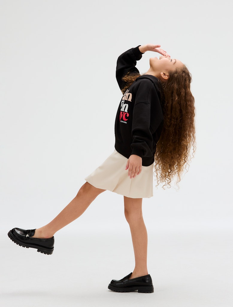 Calvin Klein - Sweat à capuche noir Pearl Signature