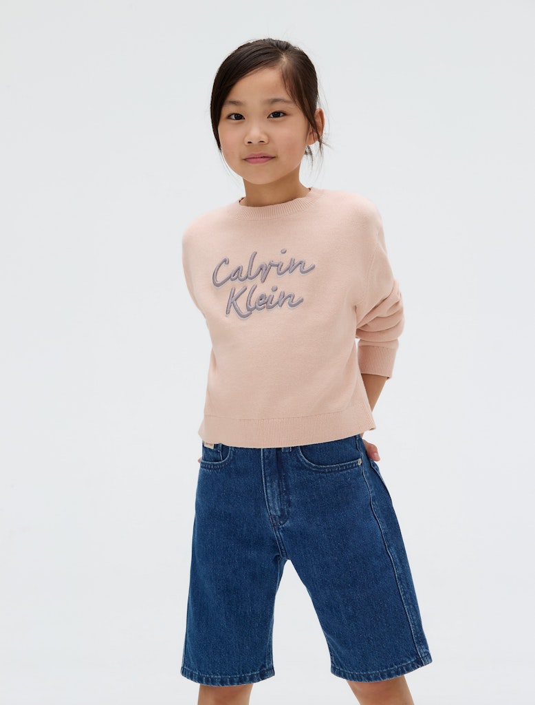 Calvin Klein - Pull Spanish Villa & logo métallique