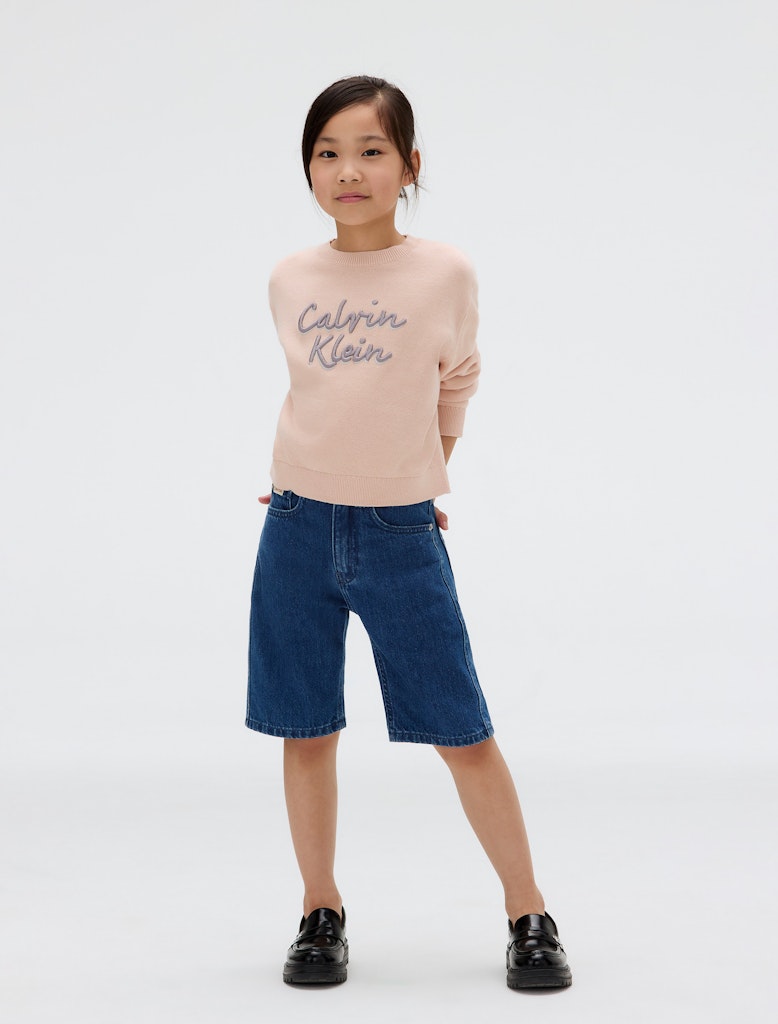 Calvin Klein - Pull Spanish Villa & logo métallique