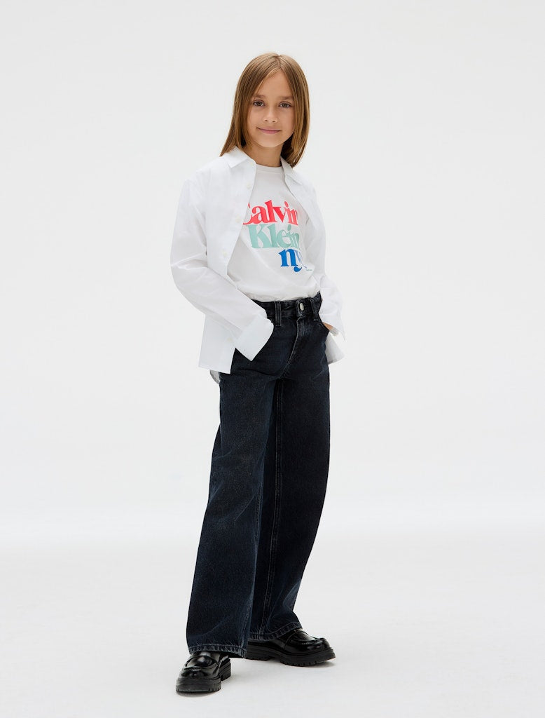 Calvin Klein - Weiß t -Shirt Perl Signature