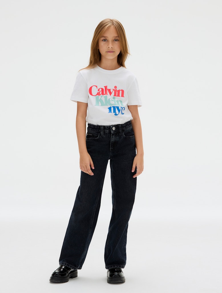 Calvin Klein - Weiß t -Shirt Perl Signature