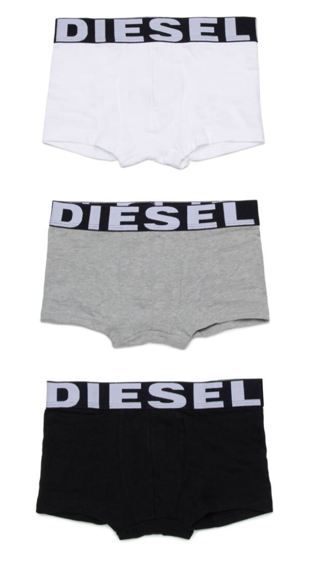 Diesel - Lot de 3 boxers (blanc - gris - noir)