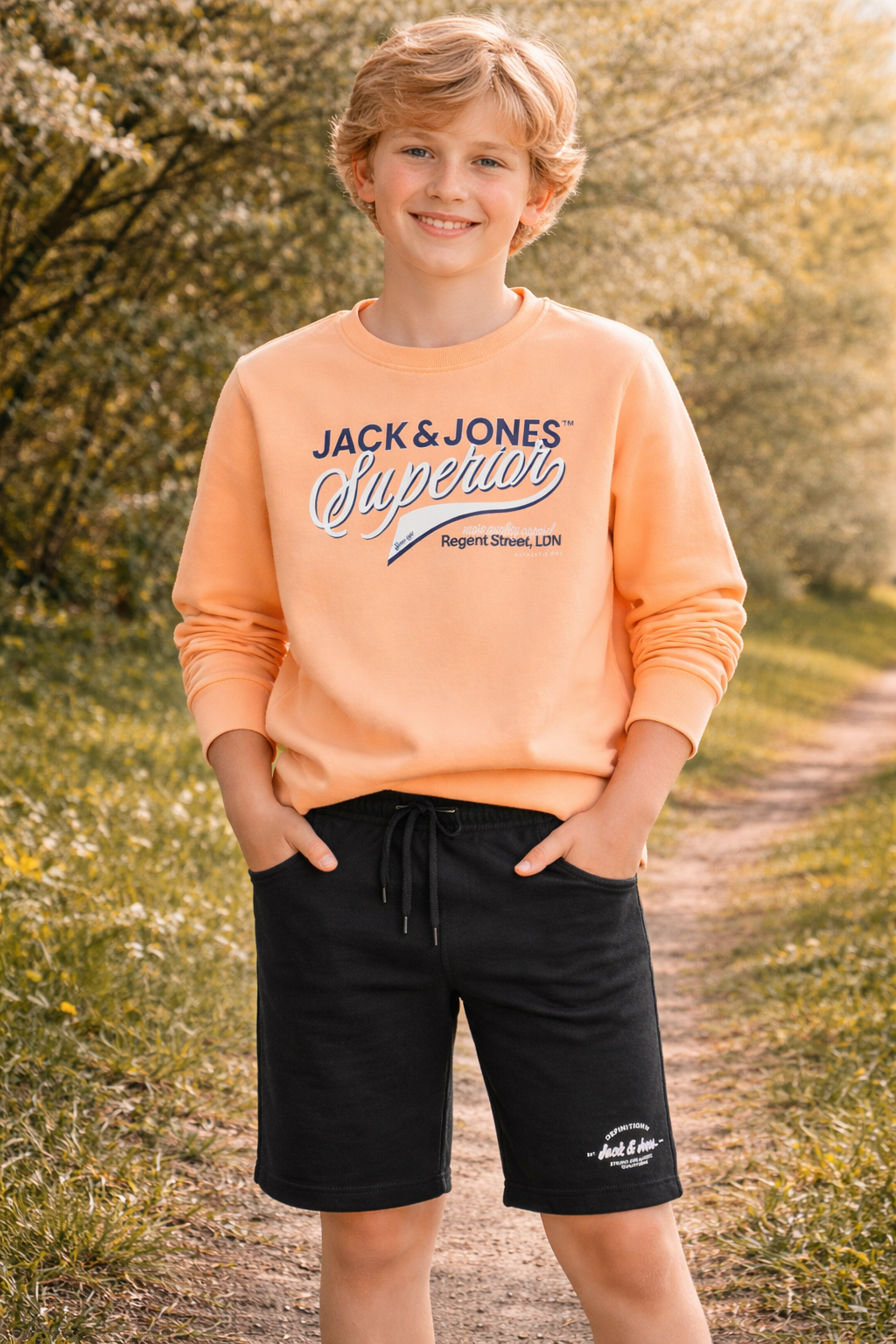 Jack&Jones - Sweat Beach Sand JJELOGO