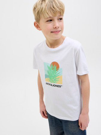 Jack & Jones - White JJ Barbados t -shirt