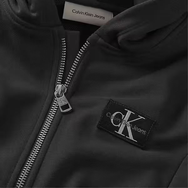 Calvin Klein - Gilet zippé à capuche noir