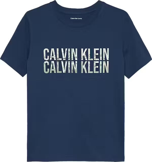 Calvin Klein - Blue T -shirt Jean Logo Mirror