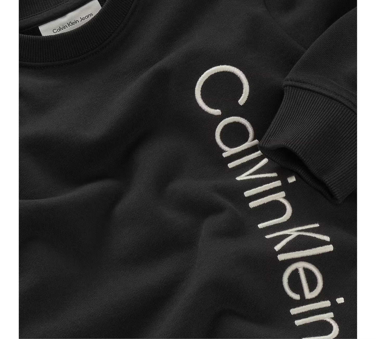 Calvin Klein - Sweat noir Terry side graphic