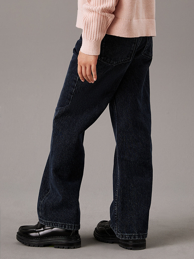 Calvin Klein - Jeans breites Beinblau Schwarz