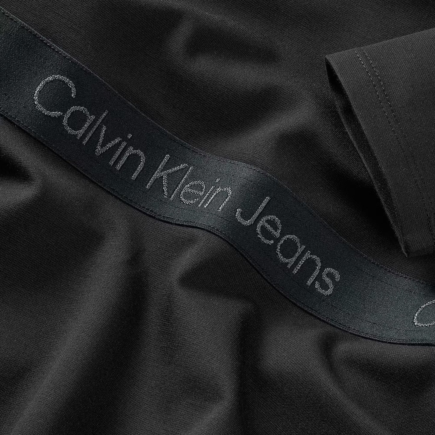 Calvin Klein - Punto de cinta de vestido negro Punto