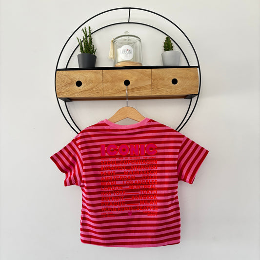 Mère & Fille - T-shirt rayé rouge ICONIC