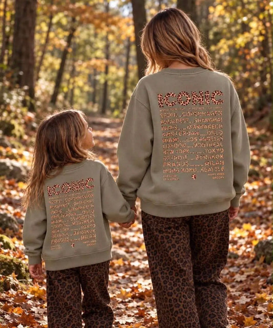 Mère & Enfant - Sweat kaki CONIC