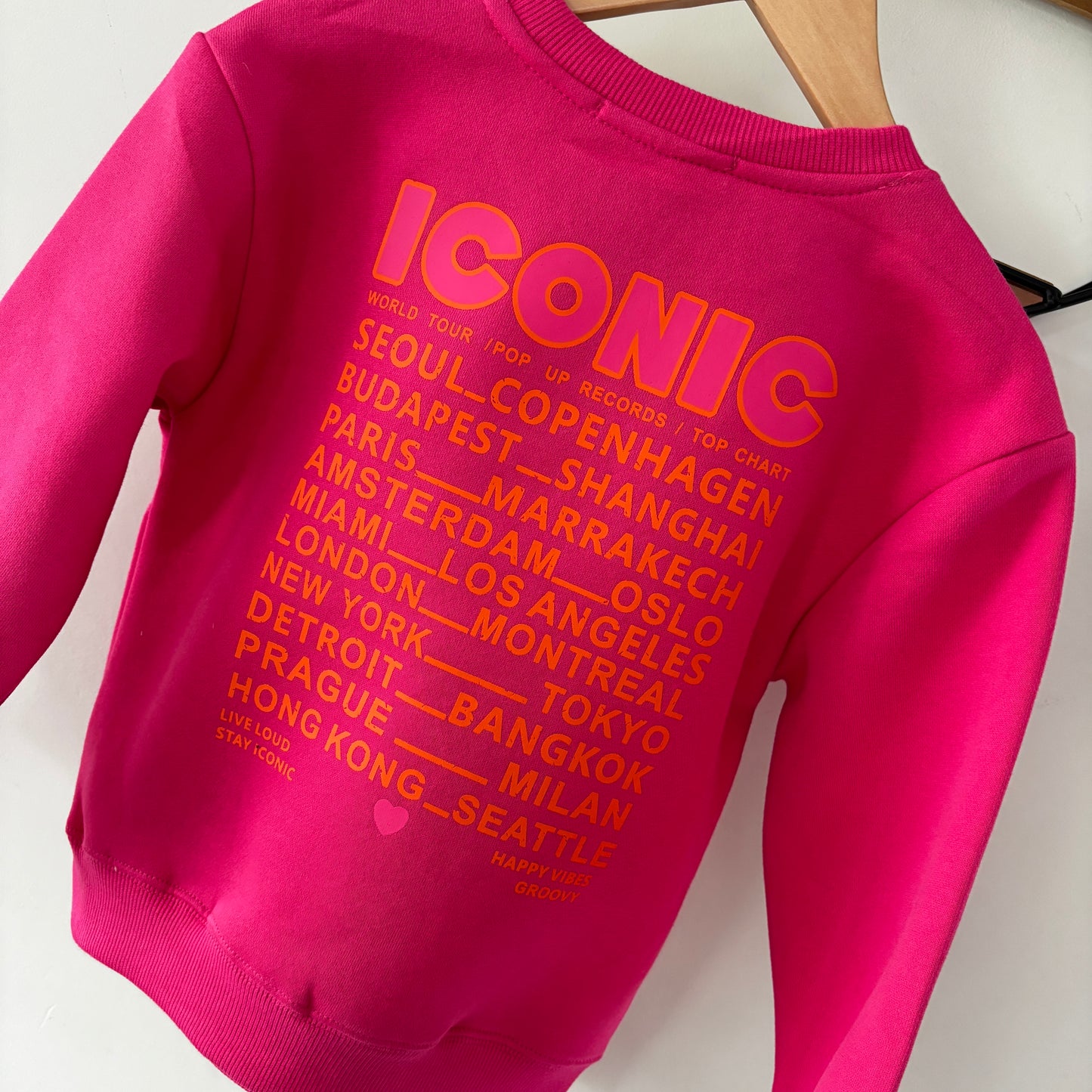Mère & Fille - Sweat fuchsia Iconic