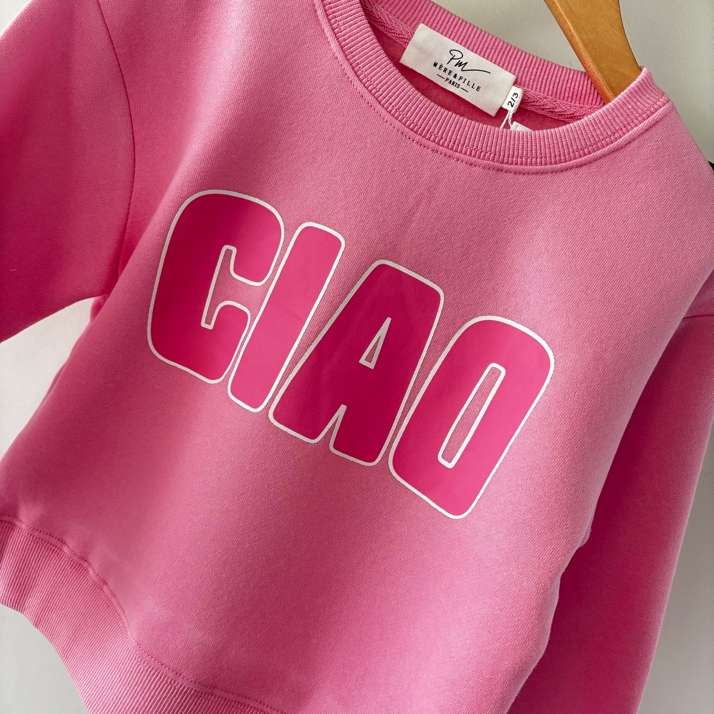 Mère & Fille - Sweat rose CIAO