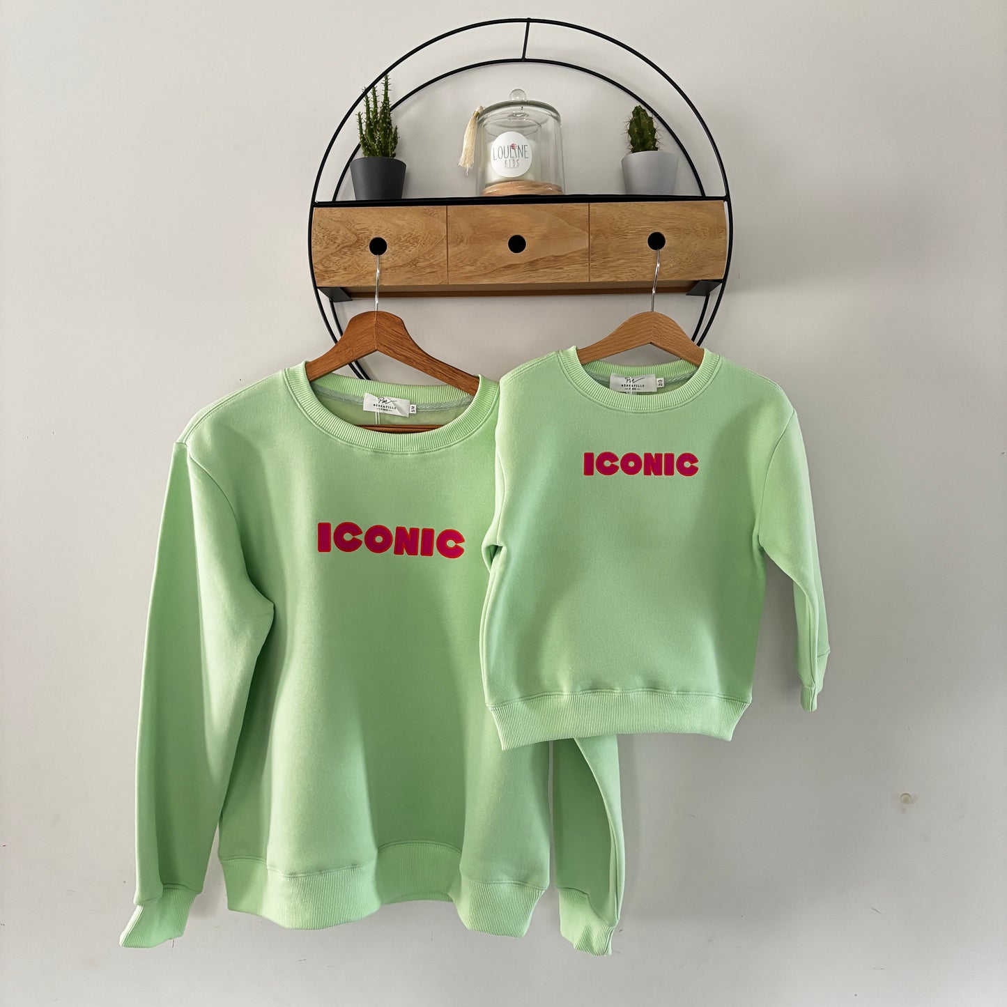 Mère & Fille - Sweat menthe ICONIC