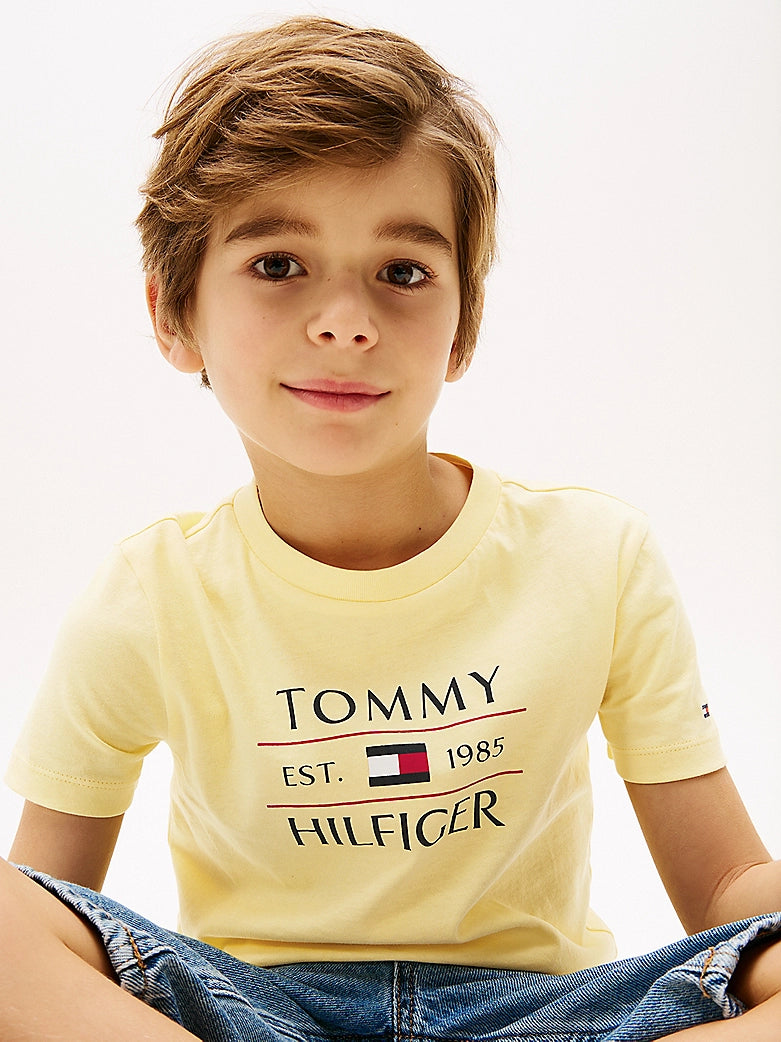 Tommy Hilfiger - T-shirt Flag citronella