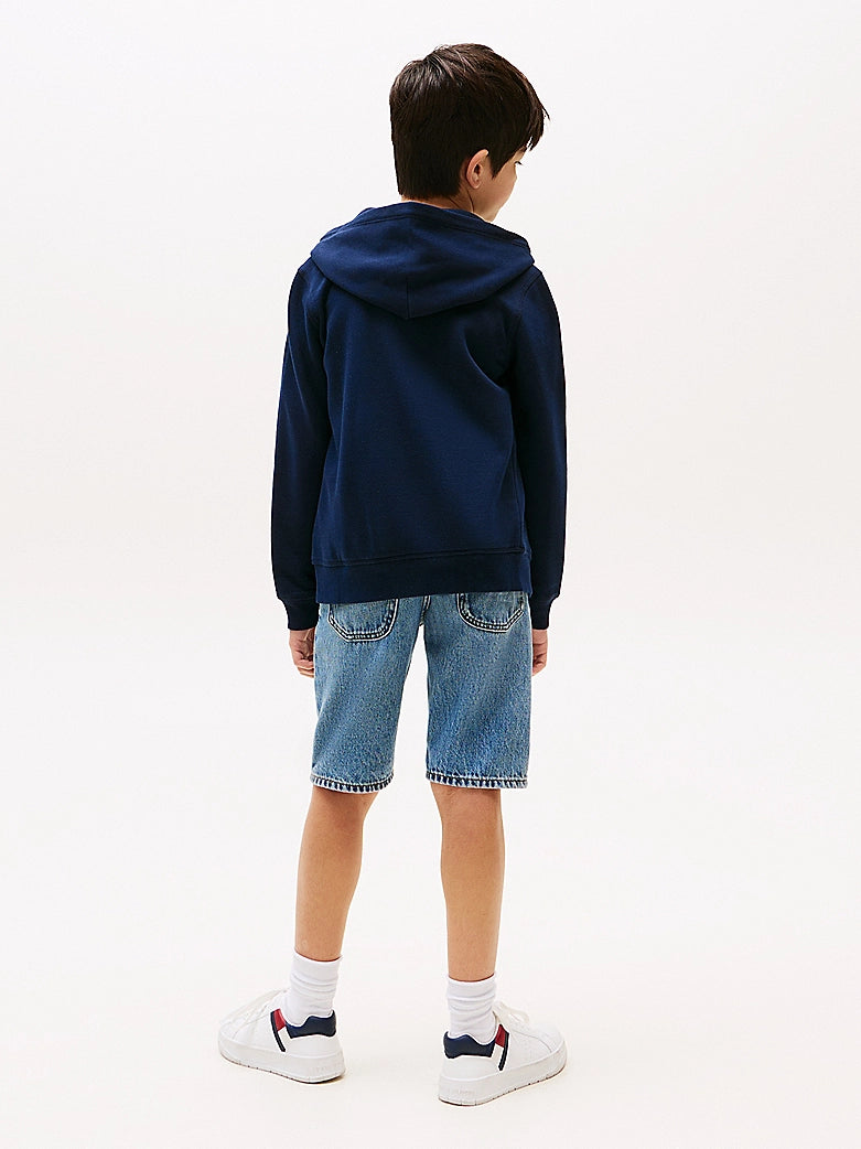 Tommy Hilfiger - Cardigan zippé à capuche dark night navy