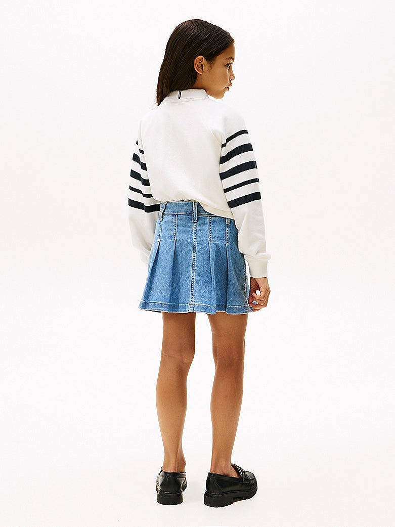 Tommy Hilfiger - Jupe plissée denim Drapey