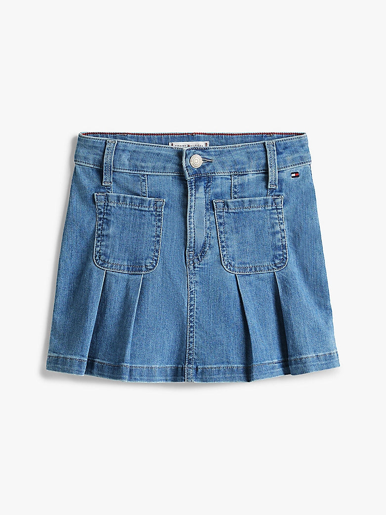 Tommy Hilfiger - Jupe plissée denim Drapey