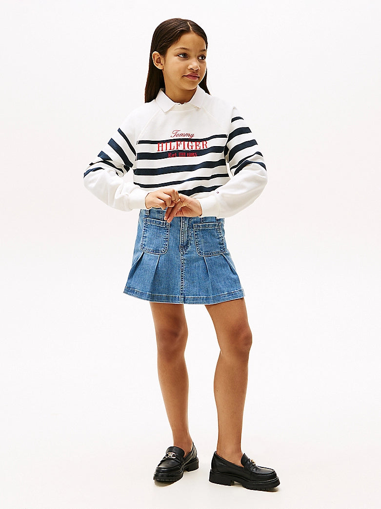 Tommy Hilfiger - Jupe plissée denim Drapey