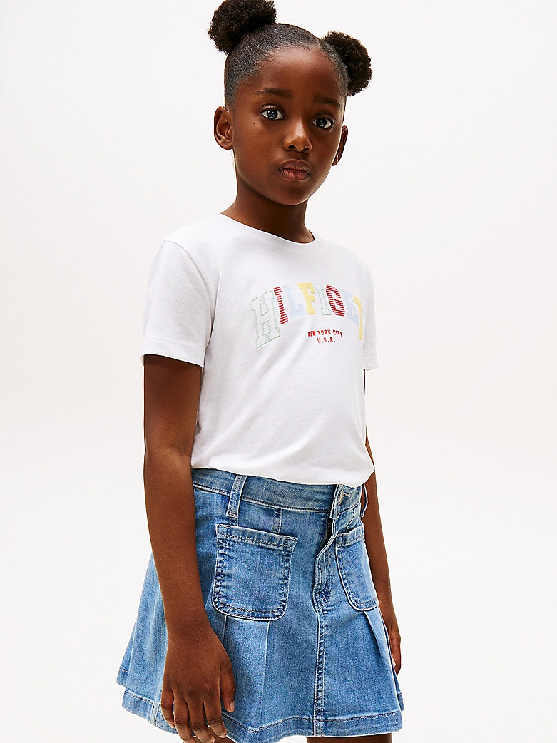 Tommy Hilfiger - Jupe plissée denim Drapey
