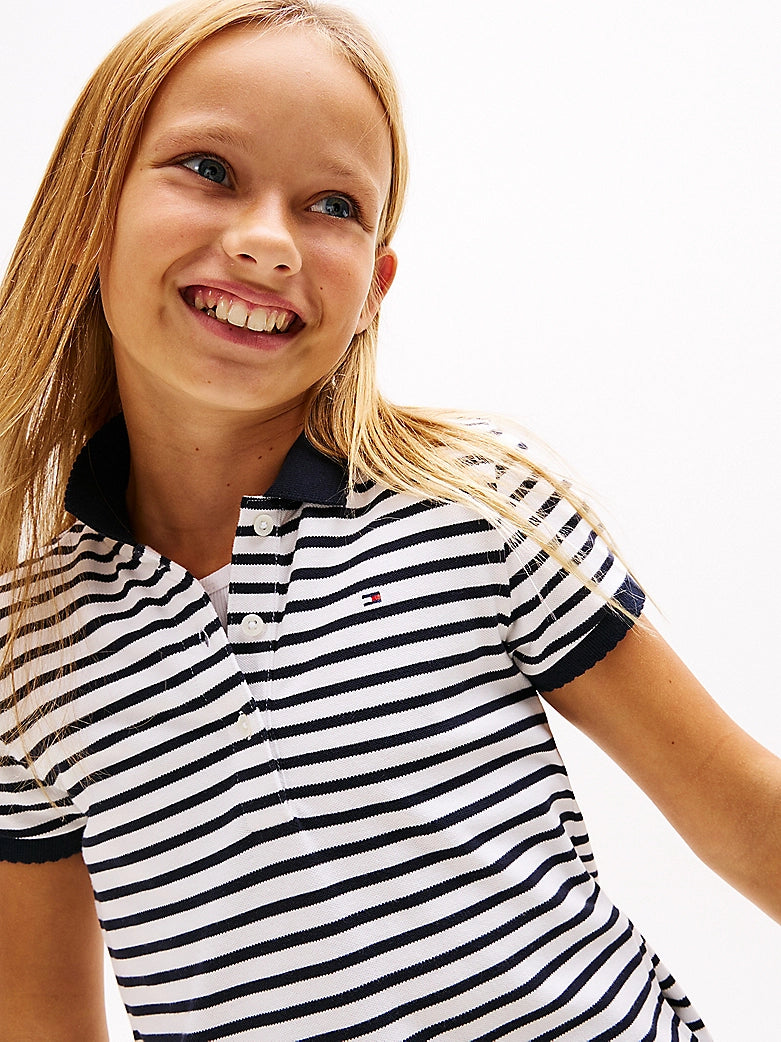 Tommy Hilfiger - Dark Night Navy Stripe Polo Kleid