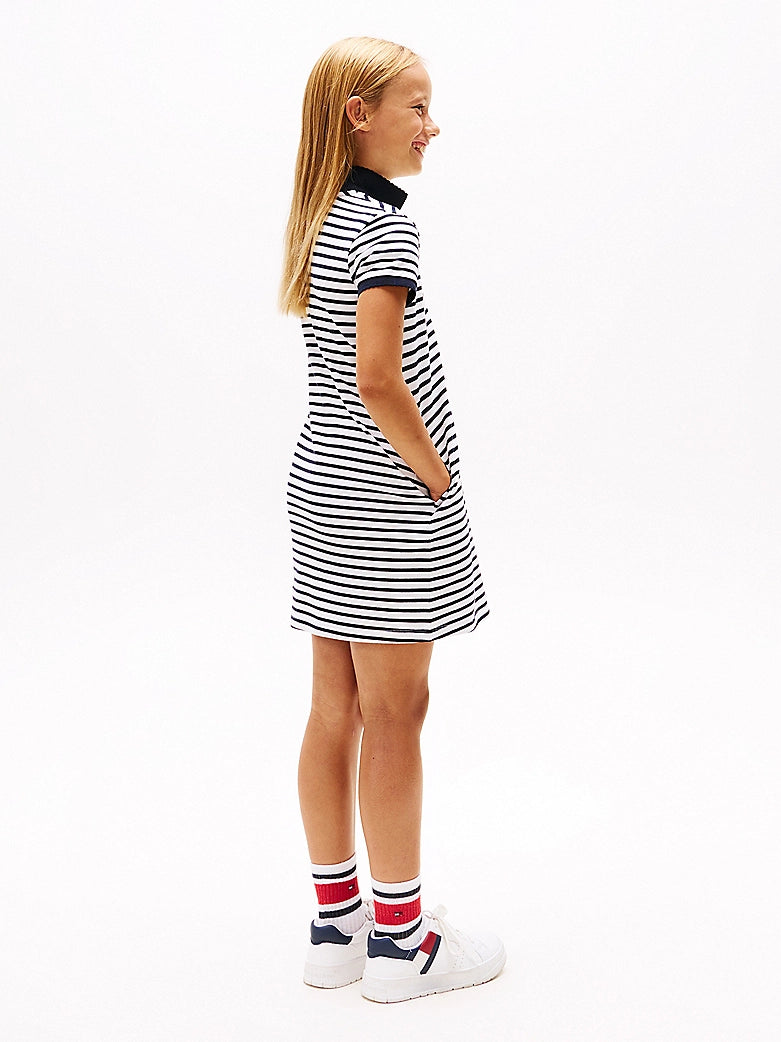 Tommy Hilfiger - Dark Night Navy Stripe Polo Kleid