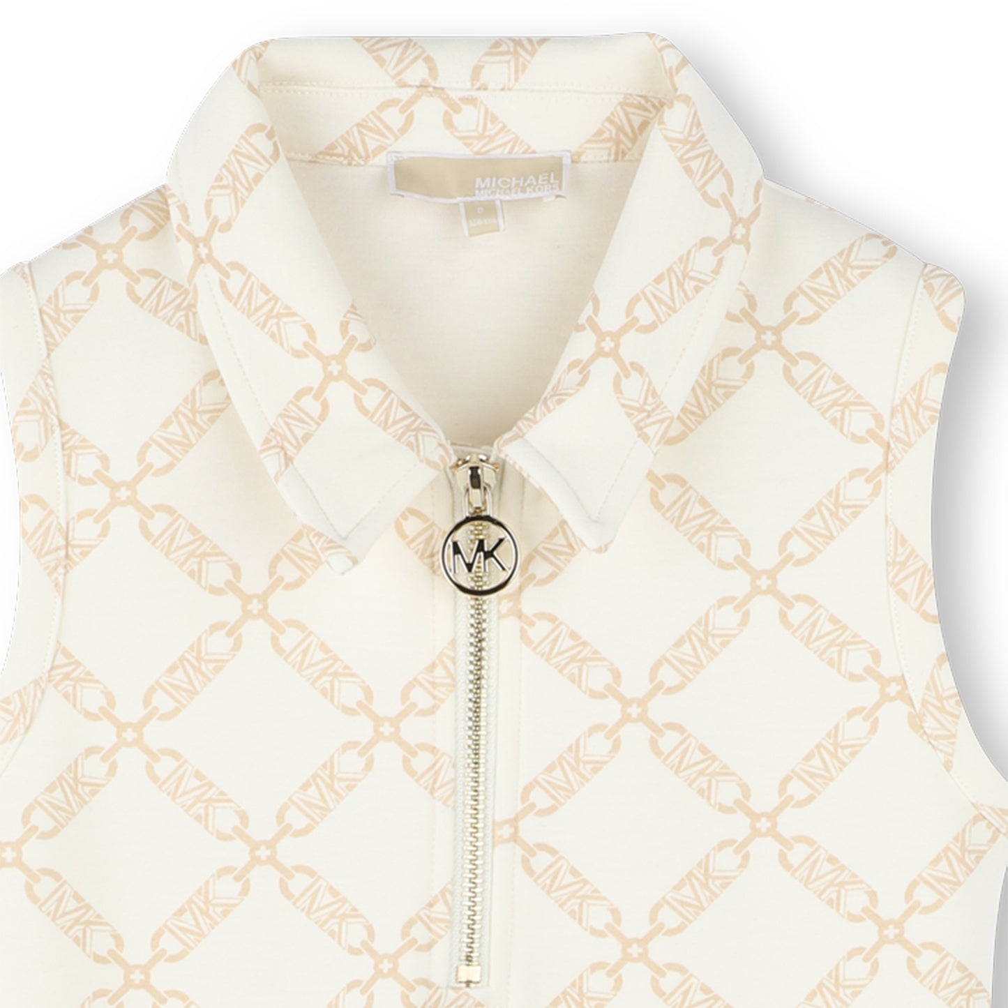 Michael Kors - Kleide ohne Ärmel mit dem Top in gedruckter Form "Mk Empire" gekennzeichnet.