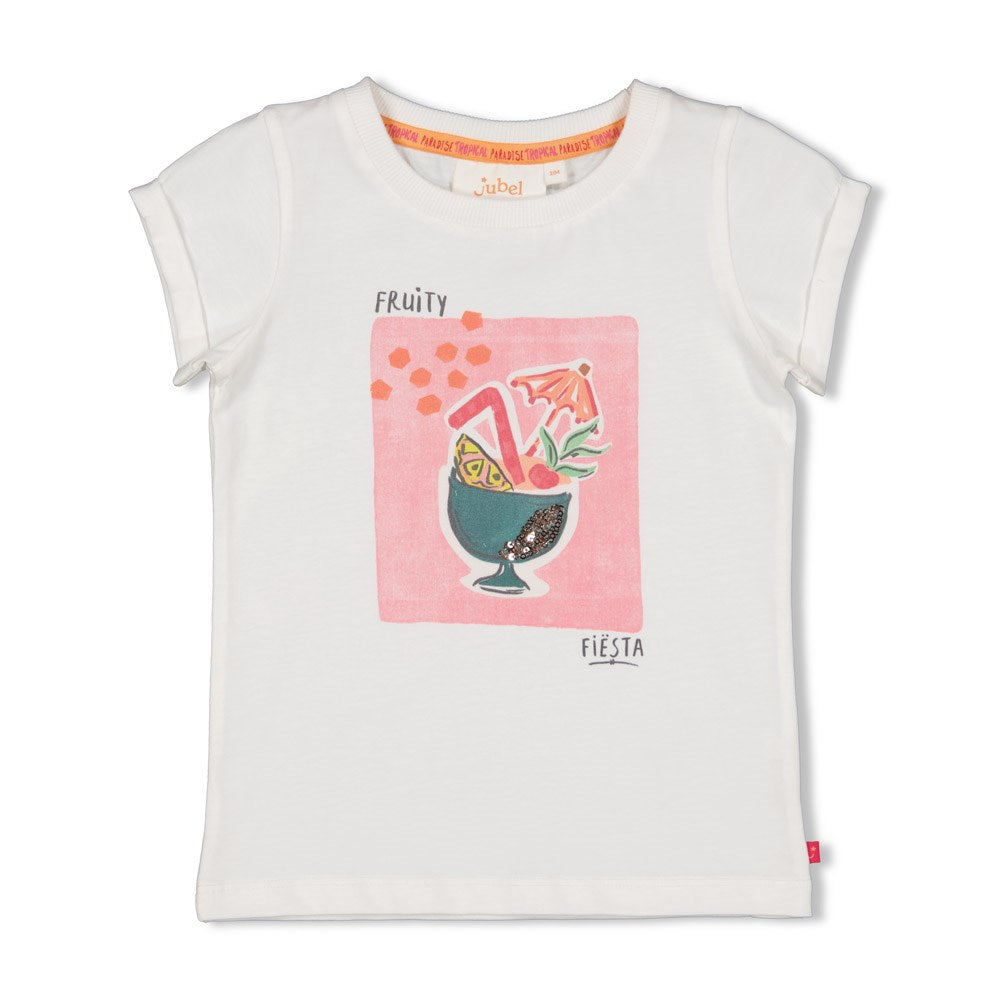 Jubel - T-shirt blanc cocktail Samba Shake