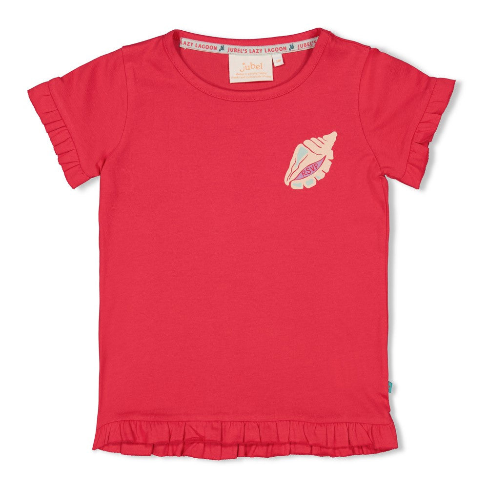 Jubel - T-shirt fuchsia backprint Lazy Lagoon